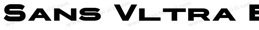 Sans Vltra Bold字体转换